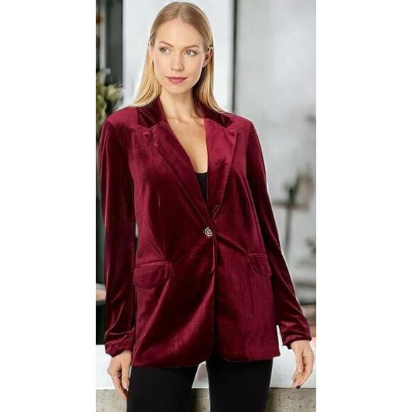 NWT - Blank NYC Closing Time Velour Blazer Size: XS - Picture 1 of 4